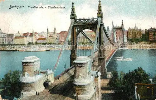 AK / Ansichtskarte Budapest Elisabethbruecke Budapest