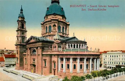 AK / Ansichtskarte Budapest Sankt Stefans Kirche Budapest