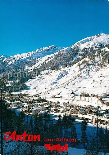 AK / Ansichtskarte St_Anton_Arlberg Panorama Wintersportplatz Alpen St_Anton_Arlberg