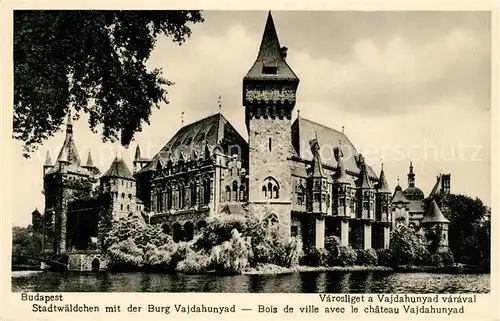 AK / Ansichtskarte Budapest Stadtwaeldchen Burg Vajdahunyad Budapest