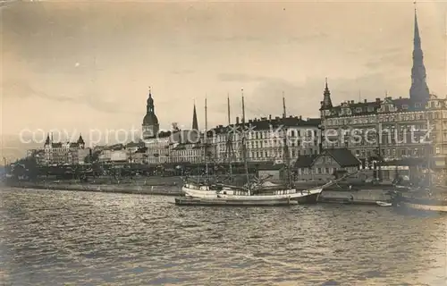 AK / Ansichtskarte Riga_Lettland Hafen Panorama Riga_Lettland