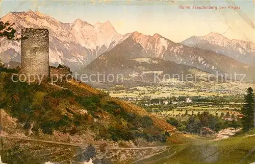 AK / Ansichtskarte Bad_Ragaz Ruine Freudenberg Bad_Ragaz