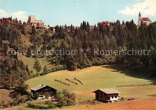 AK / Ansichtskarte Itter_Tirol Schloss mit Kirche Itter Tirol