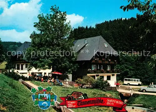 AK / Ansichtskarte Grafenhausen_Schwarzwald Schwarzwaldgasthof Hotel Tannenmuehle Grafenhausen Schwarzwald