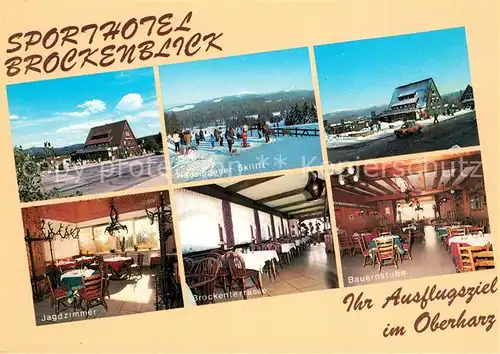 Torfhaus_Harz Sporthotel Brockenblick Restaurant Bauernstube Skilift Torfhaus Harz