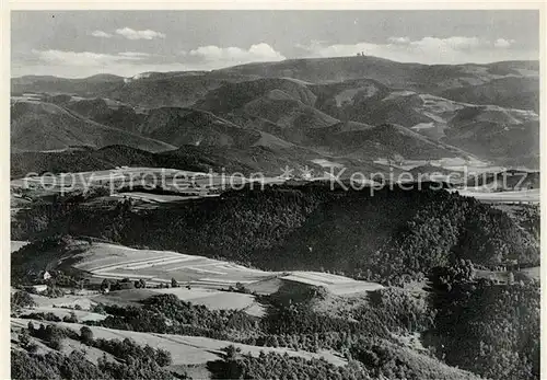 Waldkirch_Breisgau Berghotel Kandel Blick vom Rundweg Waldkirch Breisgau