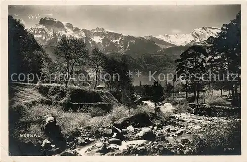 AK / Ansichtskarte Gersau_Vierwaldstaettersee Partie am Bach Gersau_Vierwaldstaettersee