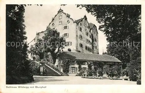 AK / Ansichtskarte Wildegg Schloss mit Burghof Wildegg