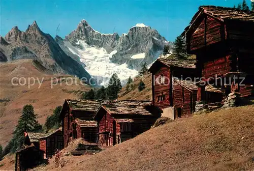 AK / Ansichtskarte Zermatt_VS Findeln Obergabelhorn Wellenkuppe Zermatt_VS