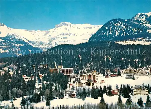 AK / Ansichtskarte Crans sur Sierre Panorama Winterlandschaft Crans sur Sierre