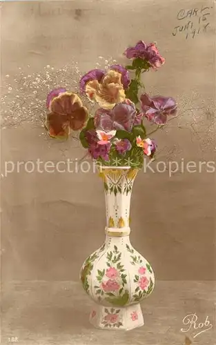 AK / Ansichtskarte Blumen Vase Verlag Rob Nr. 158 Blumen