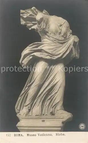 AK / Ansichtskarte Skulpturen Niobe Roma Museo Vaticano  Skulpturen