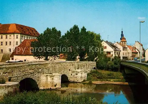 AK / Ansichtskarte Hoechstadt_Aisch Partie an der Aisch Hoechstadt_Aisch