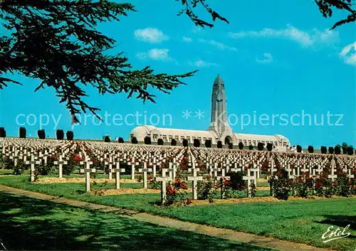 AK / Ansichtskarte Verdun_Meuse Soldatenfriedhof mit Beinhaus Verdun Meuse