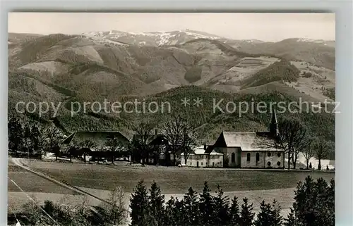 AK / Ansichtskarte St_Peter_Schwarzwald Haus Lindenberg mit Feldbergblick St_Peter_Schwarzwald