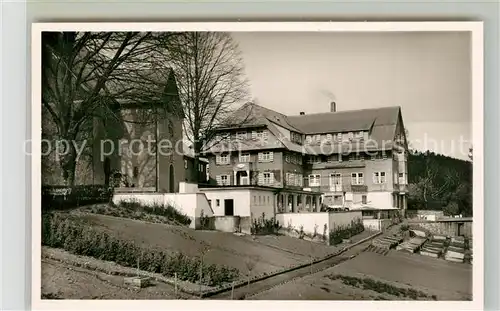 AK / Ansichtskarte St_Peter_Schwarzwald Haus Lindenberg Kurhaus und Wallfahrtskirche St_Peter_Schwarzwald