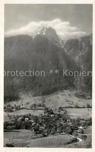 AK / Ansichtskarte Oberstocken_Niedersimmental Fliegeraufnahme mit Sockhorn Oberstocken