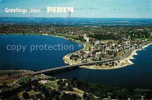 AK / Ansichtskarte Perth_Western_Australia Fliegeraufnahme Perth_Western_Australia