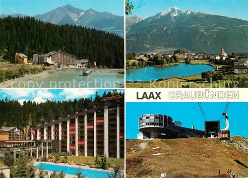 AK / Ansichtskarte Laax Sigrina Sporthotel Happy Rancho und Little Rancho Laax