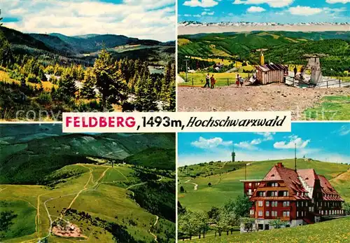 AK / Ansichtskarte Feldberg_Schwarzwald Panorama Fliegeraufnahme Hotel Feldberger Hof Feldberg Schwarzwald