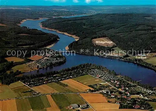 AK / Ansichtskarte Sorpetalsperre Fliegeraufnahme Sorpetalsperre