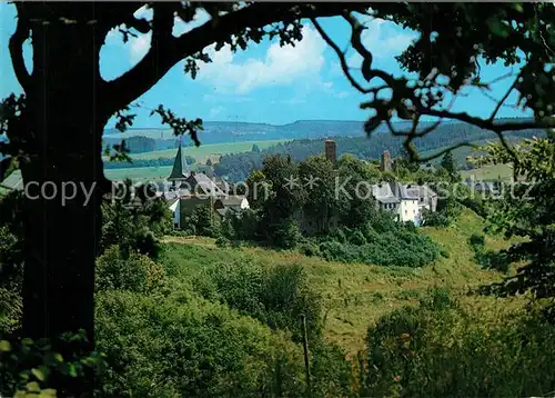 AK / Ansichtskarte Kronenburg_Eifel Panorama Kirche Kronenburg Eifel