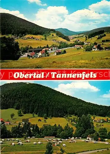 AK / Ansichtskarte Obertal_Baiersbronn Panorama Fliegeraufnahme Obertal Baiersbronn