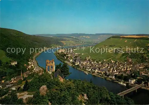 AK / Ansichtskarte Traben Trarbach Moselpartie mit Ruine Grevenburg Traben Trarbach