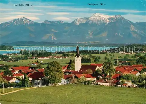 AK / Ansichtskarte Rimsting mit Hochfelln und Hochgern Rimsting