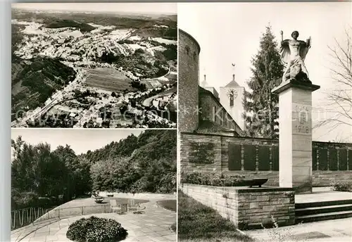 AK / Ansichtskarte Waldfischbach Burgalben Fliegeraufnahme Park Denkmal Bromsilber Waldfischbach Burgalben