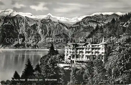 AK / Ansichtskarte Giessbach Parkhotel am Brienzersee Giessbach