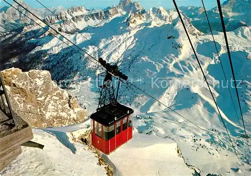 AK / Ansichtskarte Seilbahn Cortina d Ampezzo Funivia Passo Falzarego Lagazuoi Seilbahn