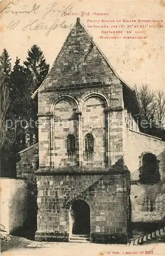 AK / Ansichtskarte Saint Die des Vosges Petite Eglise ou Eglise Notre Dame de Galilee Saint Die des Vosges