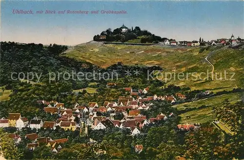 AK / Ansichtskarte Uhlbach_Stuttgart Panorama Blick auf Rotenberg und Grabkapelle Uhlbach_Stuttgart