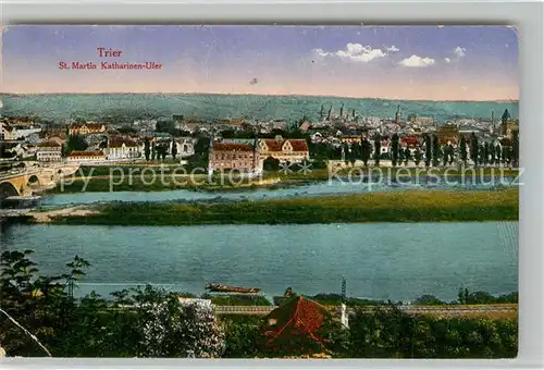 AK / Ansichtskarte Trier Panorama St Martin Katharinenufer Trier