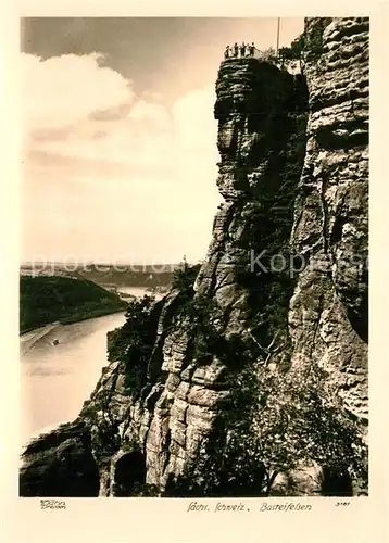 AK / Ansichtskarte Foto_Hahn_Nr. 3181 Basteifelsen Saechsische Schweiz  Foto_Hahn_Nr.