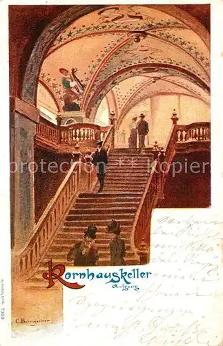 AK / Ansichtskarte Bern_BE Kornhauskeller Aufgang Bern_BE