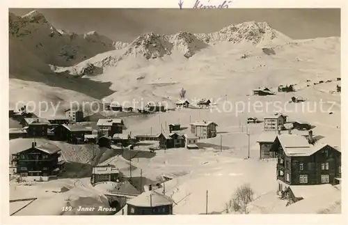 AK / Ansichtskarte Inner_Arosa Winterpanorama Inner Arosa