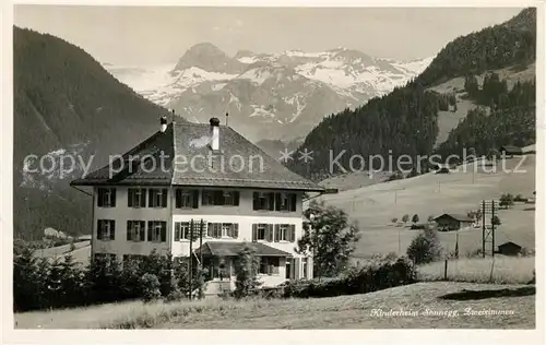 AK / Ansichtskarte Zweisimmen Kinderheim Sonnegg Zweisimmen