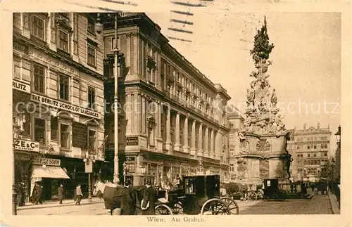 AK / Ansichtskarte Wien Am Graben Wien