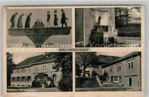 AK / Ansichtskarte Bad_Krozingen Thermalbad Wegweiser  Bad_Krozingen