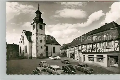 AK / Ansichtskarte Rockenhausen Marktplatz evangelische Kirche Rockenhausen