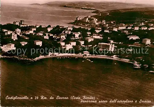 AK / Ansichtskarte Castiglioncello Panorama preso dall aeroplano e Sorriso Castiglioncello