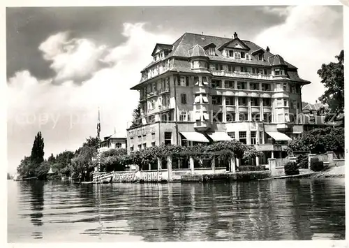 AK / Ansichtskarte Hilterfingen_Thunersee Hotel Bellevue au Lac Hilterfingen Thunersee