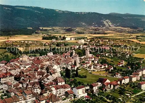 AK / Ansichtskarte Orbe Fliegeraufnahme mit Jura Orbe