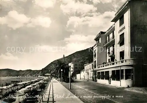 AK / Ansichtskarte Alassio Hotel Loudra e nuova passeggiata a mare Alassio