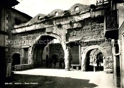 AK / Ansichtskarte Aosta Porta Pretoria Aosta