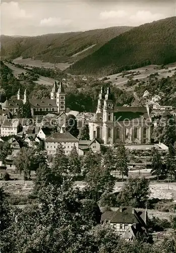 AK / Ansichtskarte Amorbach_Miltenberg Ortsansicht mit Kirchen 