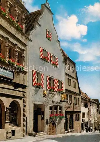 AK / Ansichtskarte Rothenburg_Tauber Gasthof gueldener Greifen Altstadt Rothenburg Tauber