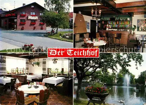 AK / Ansichtskarte Grandenborn Gaststaette Restaurant Teichhof Schwanenteich Grandenborn